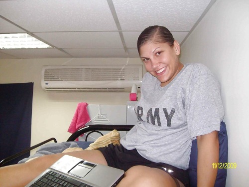 mymarinemindpart2:  Sexy Army girl with a beautiful smile and amazing breasts.  Amateurlovin No need to be shy mama!! Love the smile and hott little body!!  Enjoy more amateurs having fun at www.amateurlovin.tumblr.com.  Please submit your self pics Here