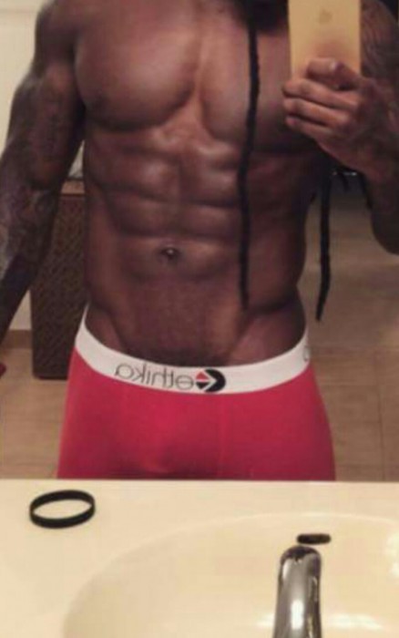 theluckeystar:  (via Rapper Ace Hood’s Eggplant Bulges.. | The Luckey Star) 