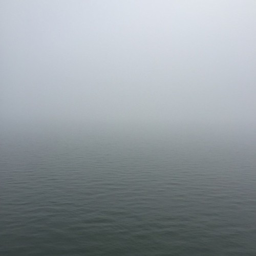 Spooky today. #spooky #fog #boston #ocean