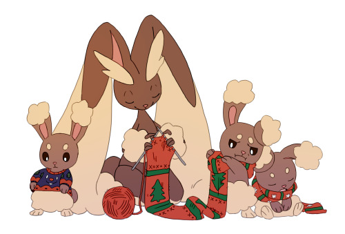 bluekomadori:Silly xmas/winter pokemon doodles because I wanted to make some like last year :)