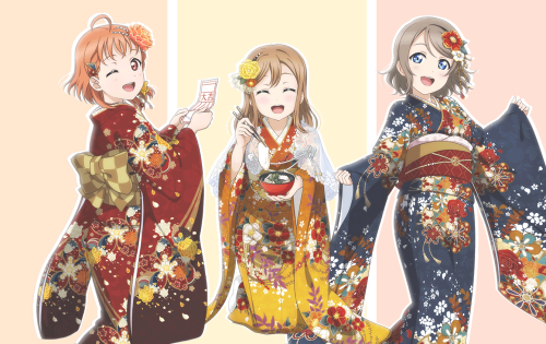 lovelivescenarios:  Happy New Year from Aqours♡