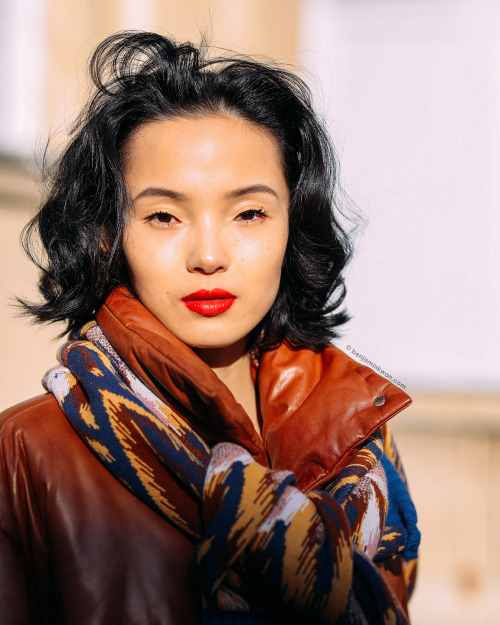 Xiao Wen Ju at Lanvin FW 2020 - 2021 Paris Snapped by Benjamin KwanParis Fashion Week