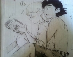 rinakitty01:  My small contribution to the Diode fanart out there :3 This is the best thing my algebra notebook has ever done for me. The book Citron’s reading is a french “Science of Sex” book. He’s a nerd even in the bedroom.. I’m still trying