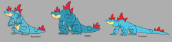 nmzuka:  Guess Feraligatr is going to be my first starter of Gen2 (I do have Meganium and Typhlosion drawn just need to go over them and color)so crocodiles haha…was a little tricky picking all subspecies and colors apartas a bonus (cause I thought