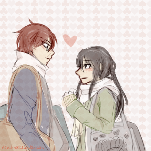 A very quick doodle of Maki and Yan in the last chapters of renai lab. Holy cow, I wish I’d known wh