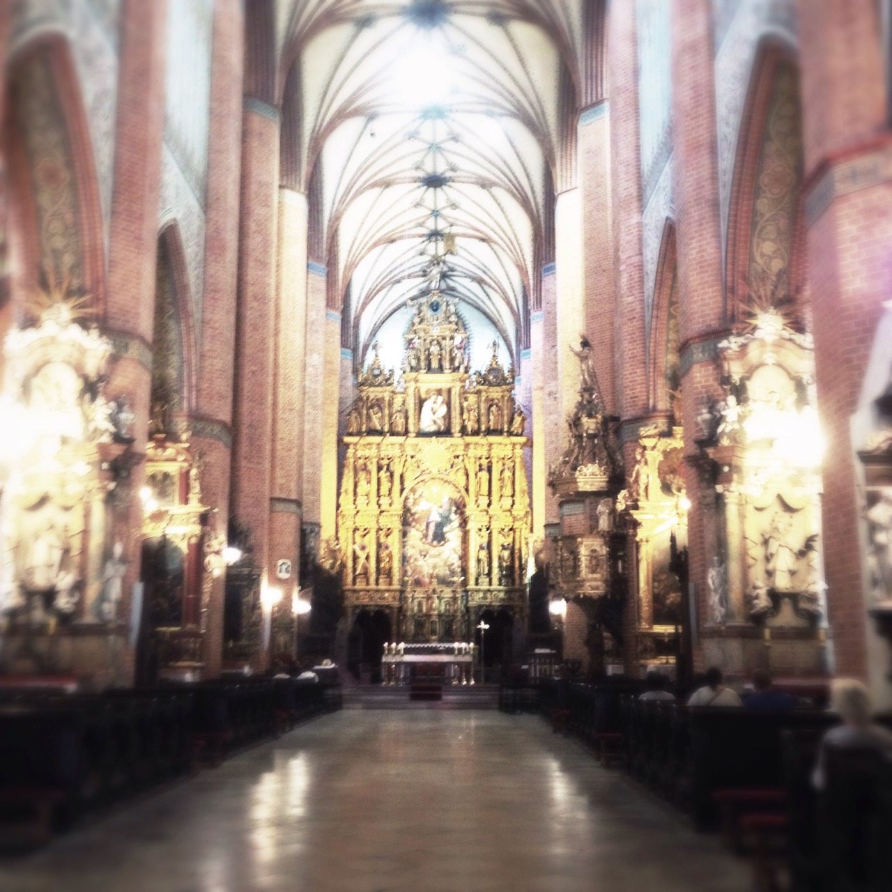 Inside the cathedral in Pelplin, Poland…