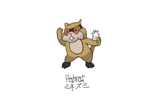 Drew Pokemon With My Left Hand, Patrat, Photoshop.