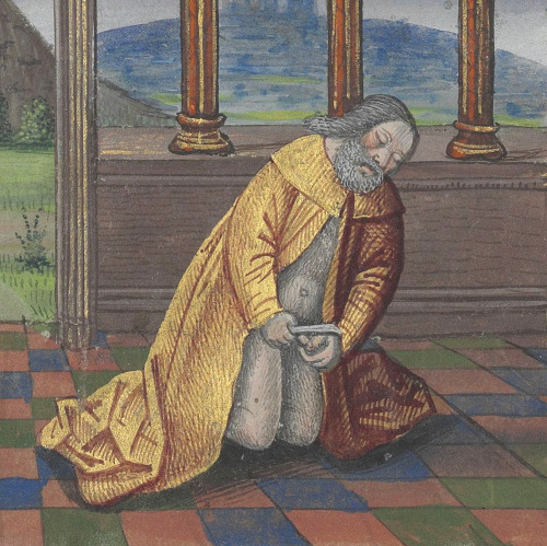 self-circumcision of AbrahamHours of Louis de Laval, France ca. 1480BnF, Latin 920, fol. 56v