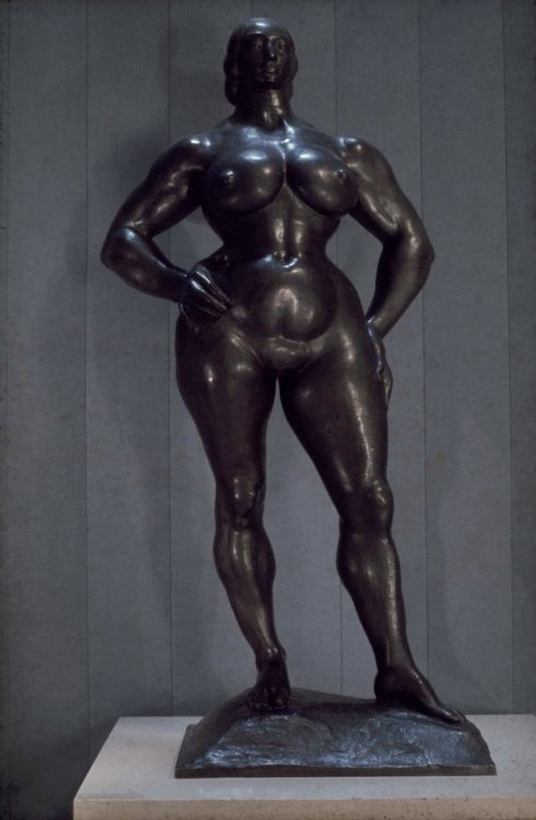 Gaston Lachaise’s Standing Woman was inspired by his beloved wife Isabel Dutaud Nagle. The young art