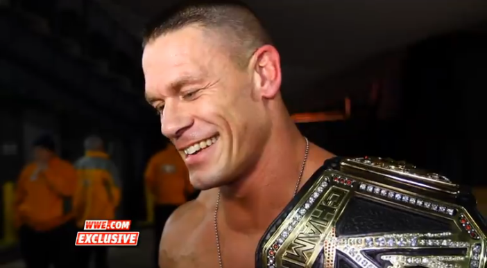 cenaapproved:  When the Champ smiles, CeNation smiles &lt;3 :’) 