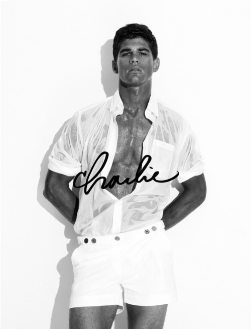 mancrushoftheday:  sigourapote:  Ryan Bertroche for by Seth Hutchinson Charlie by Matthew Zink Resort 2014 Collection  