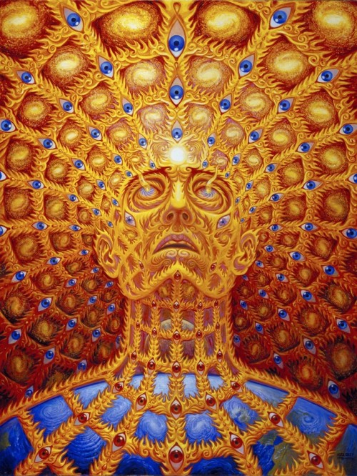 ॐ Art by Alex Grey. Follow Machine Elves for more. ॐ