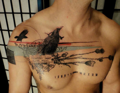yagazieemezi: French artist Xoil has a characteristic tattooing style that looks like he h