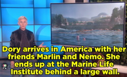 buzzfeedlgbt: Ellen DeGeneres Explains The Travel Ban With “Finding Dory” (x)