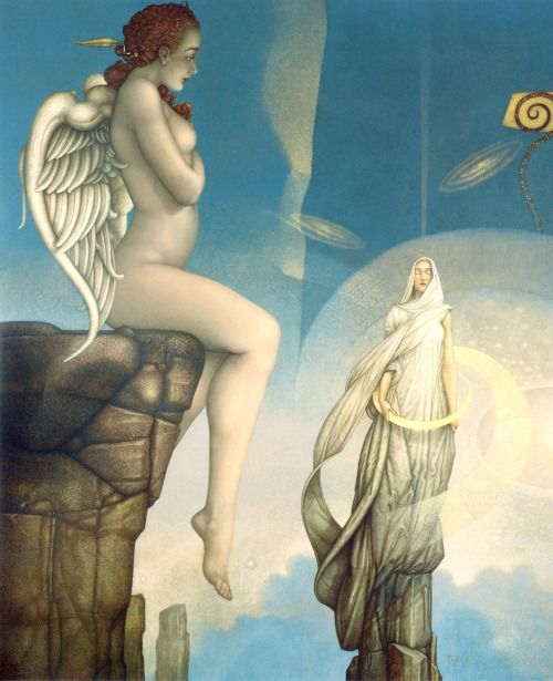 artsytoad:Michael Parkes, Awakening www.artsytoad.tumblr.com