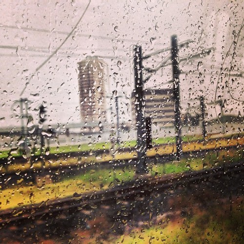 klotzblog:  Rain is the most beautiful of all weathers.  It is a tie whether rain in the car on a highway or rain in the middle of the city is my favorite.   