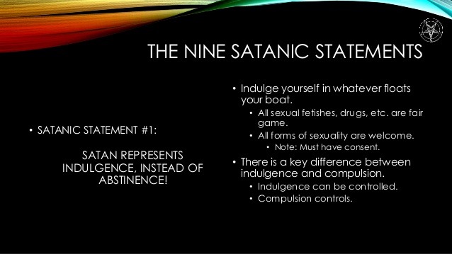 diabolicality:  The Nine Satanic Statements