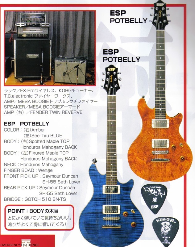 激安通販 麗's GUITAR ESP POTBELLY (ドロップCチューニング用) ESP ギター