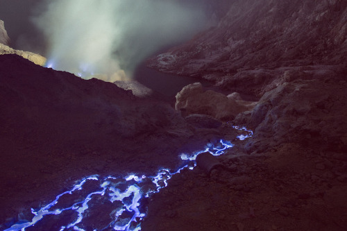 itscolossal:  Blue Fire Crater: Rivers of porn pictures