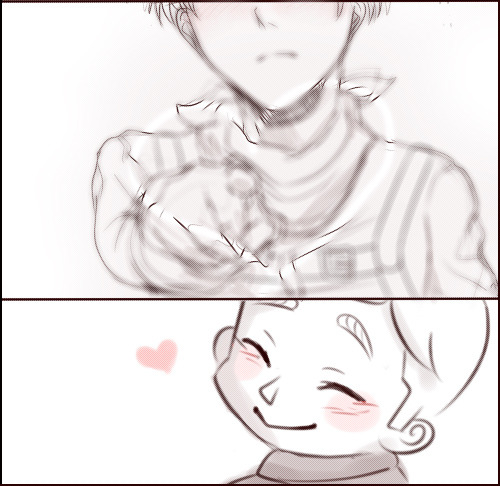 cherrymoyaya:      Don’t even dare Erwin Smith!! >:0 (Dedicates this to all my bbs on twitter coz every time I wanna be sad they don’t allow me to be sad! those little shits!! ♥♥♥) 