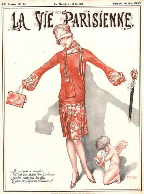 Beautiful Fashion Illustration by Cheri Hérouard for La Vie Parisienne c.1927 