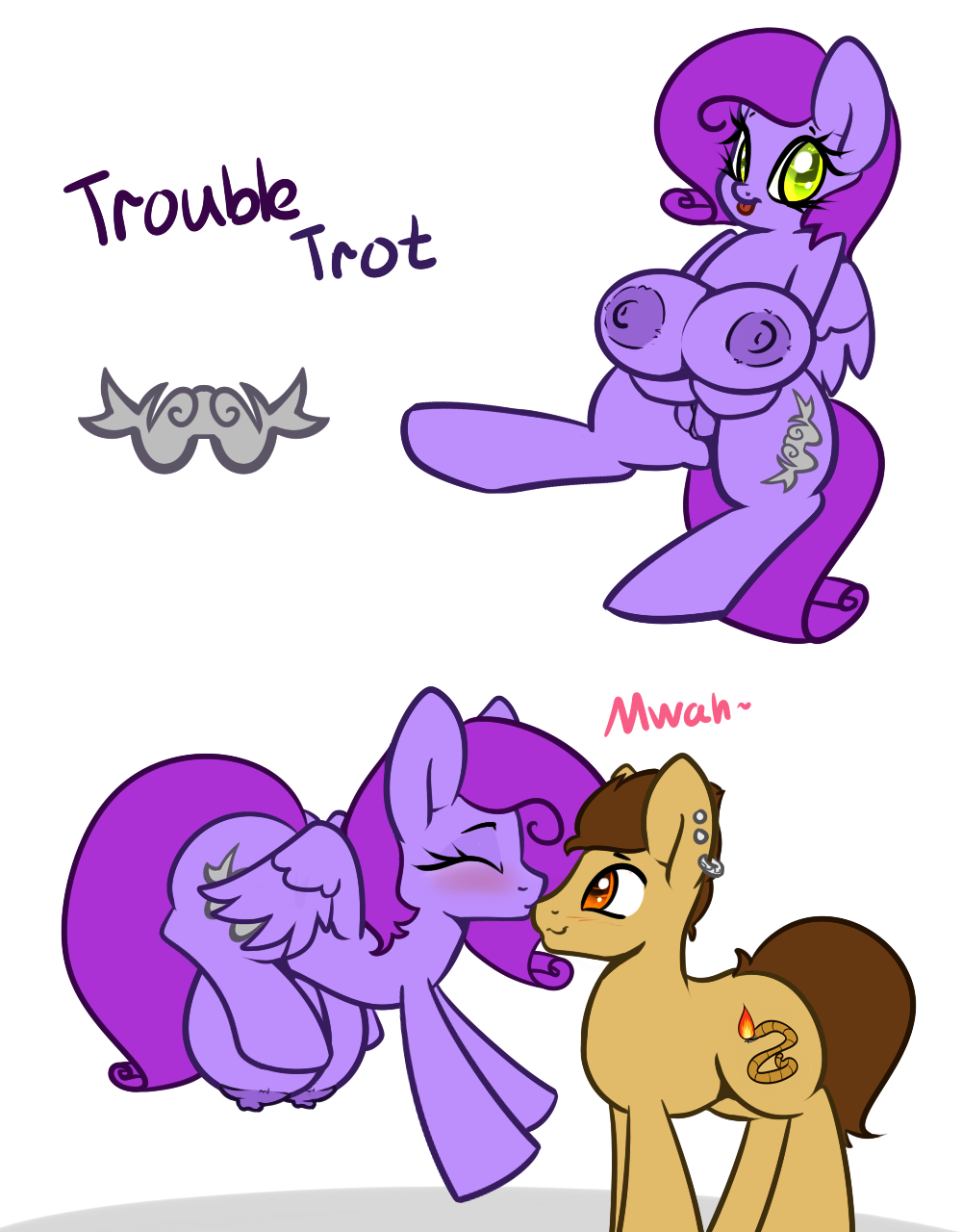 prettyponyplot:  I think I might call her Trou, as short from Trouble Trot. My new