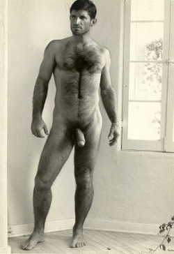 Hairy, sexy looking man and with one very