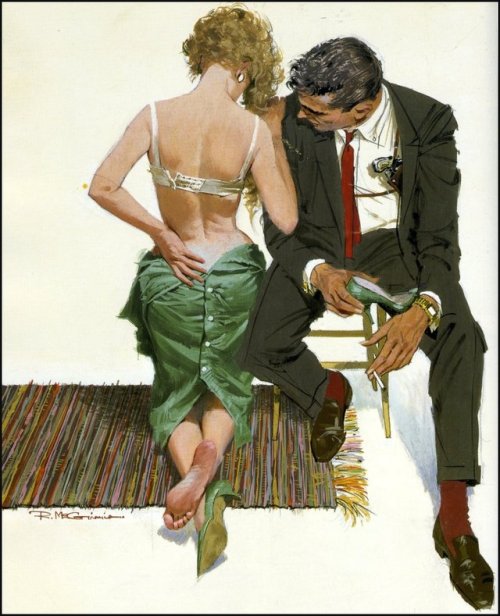 Robert McGinnis aka Robert E. McGinnis (American, b. 1926, Cincinnati, OH, USA) - Eighth Circle, 195