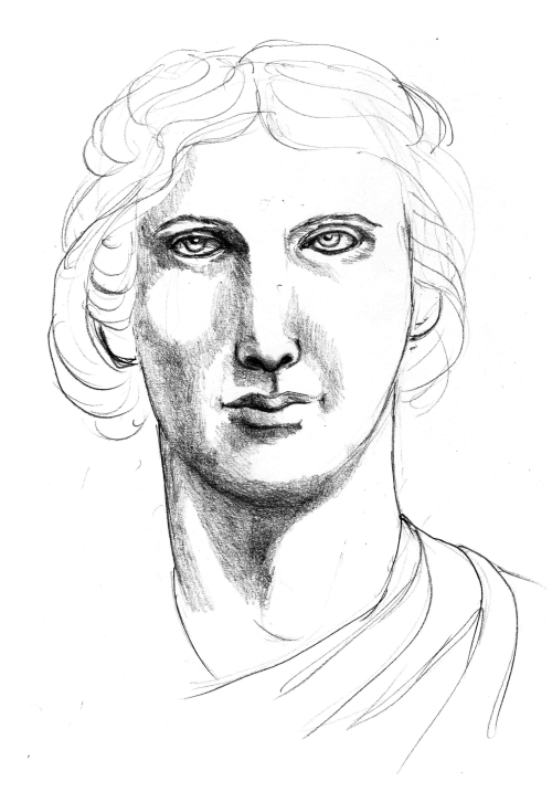 skyeventide:Cicero and Sapphorequested by chelidon and gulltownThe last sketch of Sappho is done wit