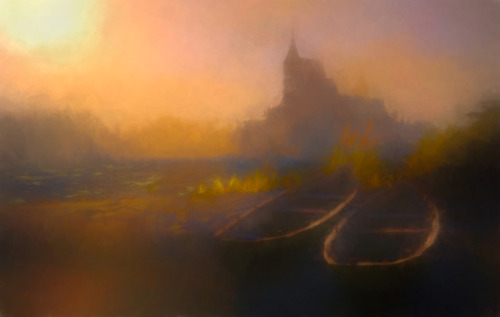 Artwork of the Northern Kingdoms:Sunset on the Pontar.