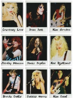 fattyrolls:  Women of Rock