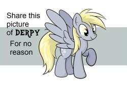 ambris-art:  doubleclickthepony:  askditzyghoul:  supersexyponies:  It said I had to share it so here it is :p XD  Well if you insist.  Who needs a reason to share a picture of pre-war Ditzy Doo?  twist my arm why don’t you  Always spread the Derp!