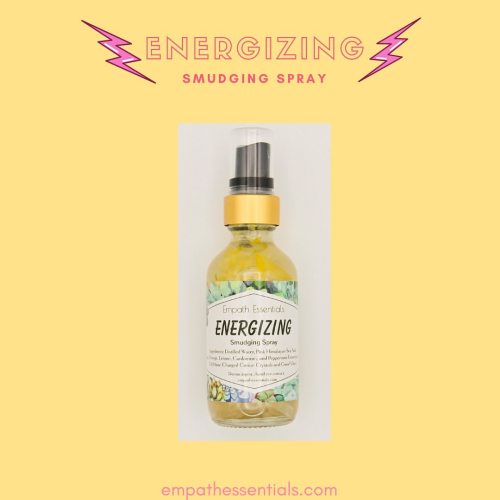 Energizing Smudging Spray - clears the energy and gives you some, too! www.empathessentials.com/shop