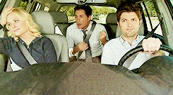 prattandscott:  I laughed the hardest: When Chris Traeger played “air banjo”