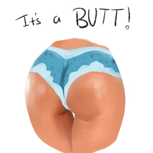 nsfwcakedraws:surprise! it’s a BUTT!!