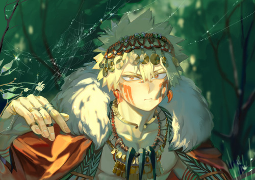 taro-k: All the Bakugou fantasy version i’ve drawn so far! On another note, our MHA fanbook is