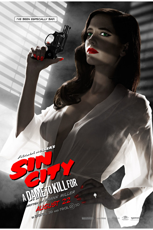 Eva Green in Sin City 2 | A Dame To Kill For Eva Green on a Sin City sequel poster deemed too risqué