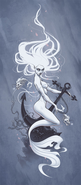 lilygoat:  “Ghost Mermaid” Aleksandracupcake.deviantart.com 