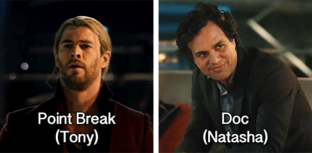 parrishjordan:  Avengers + Nicknames (and who said it)