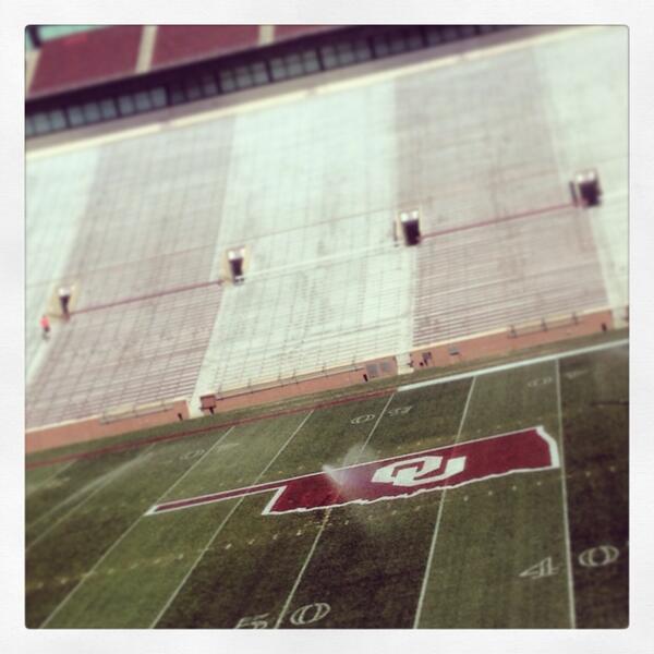 uofoklahoma:  Things are looking good for Saturday! (By “things” we mean Owen