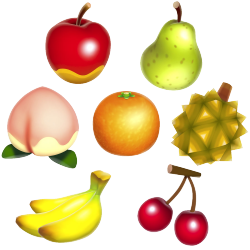 nevvleaf:  transparent acnl fruit for your blog 