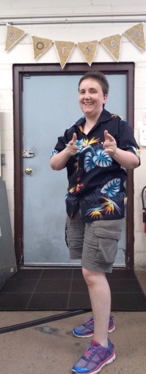 My peak Butch outfit.  I hosted a plant swap and a queer women’s meetup for Pride today.Everyone tha