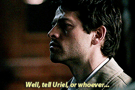 cassammydean:THE SUPERNATURAL GIF CHALLENGE |  cassammydeanround 33 | Favourite Character | Castiel 