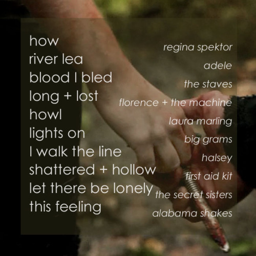 apanoplyoffic:may we meet again: partnering playlists for the cusp of season 3bellamy [listen]east (