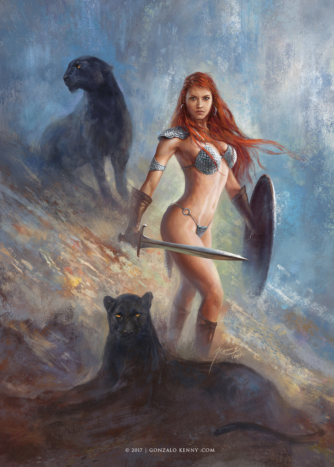 redsonjagallery: Red Sonja by Gonzalo Kenny