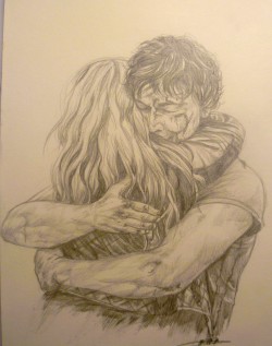 bellarkeshipsitself:  emmabluespirit:  Bellarke hug everyone! Yeah, I’m a die-hard Bellarke shipper… It’s been a while since I really took time to draw, and even if I’m a bit tired cause it’s late… it feels good!  It’s AMAZING! If you still