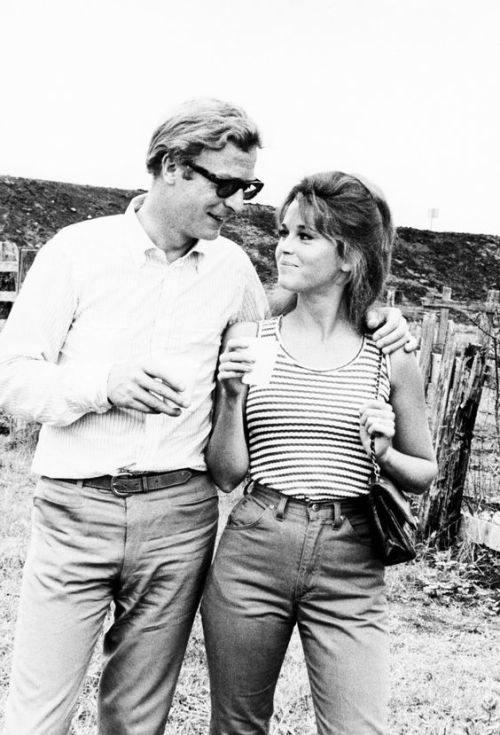 the60sbazaar: Michael Caine and Jane Fonda