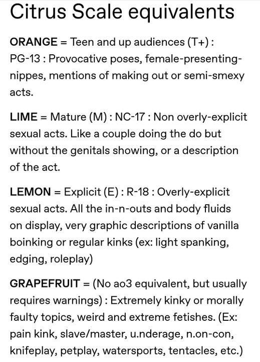 we're all stories, in the end â€” Hey, can you explain the Citrus Scale real  quick?...