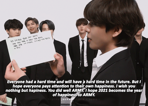 Bangtans Messages To ARMY For 2021 