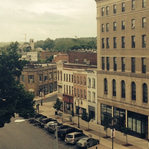 View out the third floor of the Woolworth Building #watertownchamber (at Public Square (Watertown, N